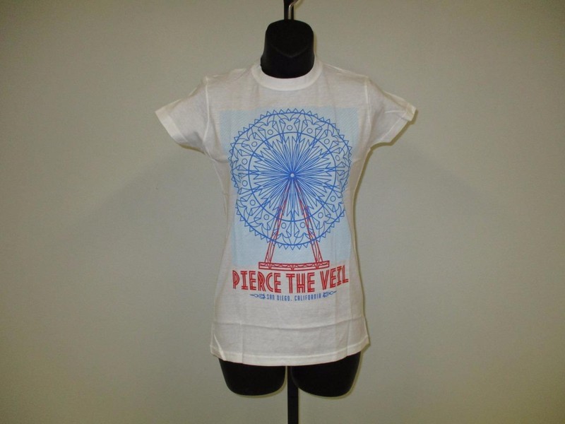 New PIERCE THE VEIL Womens Juniors Sizes XS-S-M-L-XL-2XL Concert Band Shirt