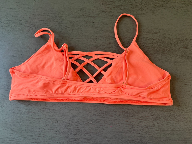 NEW Pink L SPACE Swimsuit Bikini Top Size Large