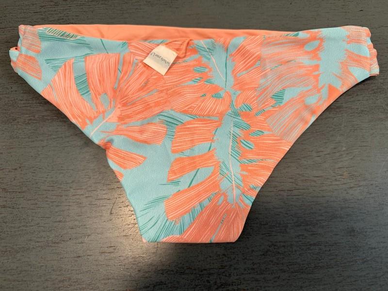 NEW Pink Open Sides L SPACE Swimsuit Bikini Bottom Size Small
