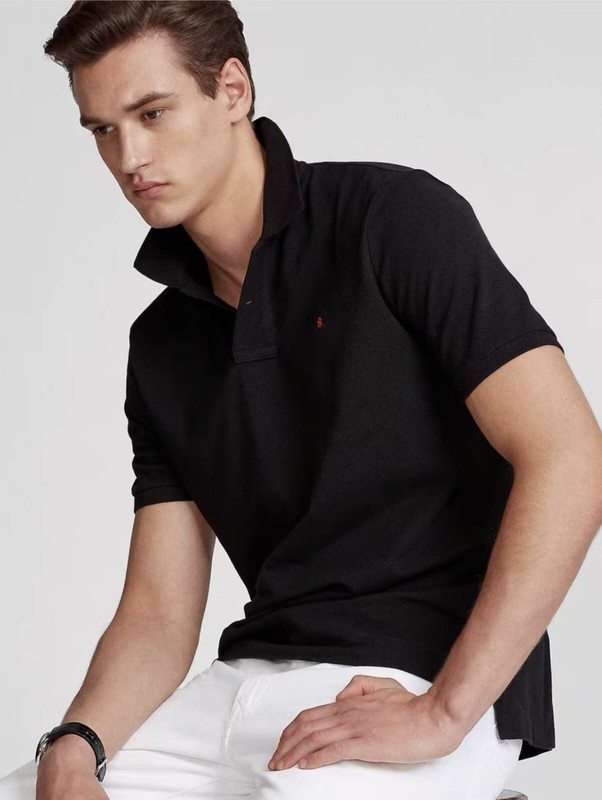 New Polo Men Custom Fit Mesh Polo Shirt