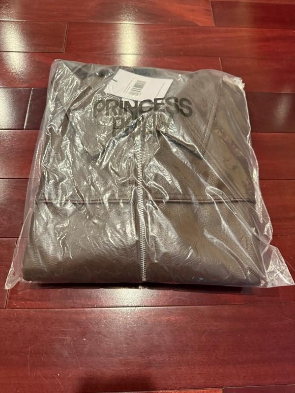 New Princess Polly Goldsmith Faux Leather Bomber Jacket Multiple Sizes & Colors