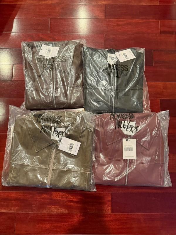New Princess Polly Goldsmith Faux Leather Bomber Jacket Multiple Sizes & Colors