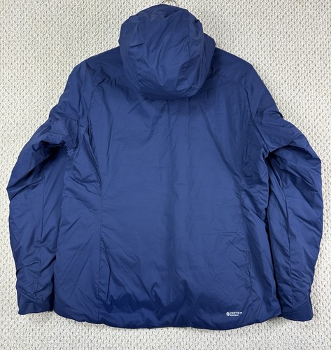 NEW Rab Xenair Alpine Jacket Womens XL Deep Ink Blue Lightweight Hooded Full Zip