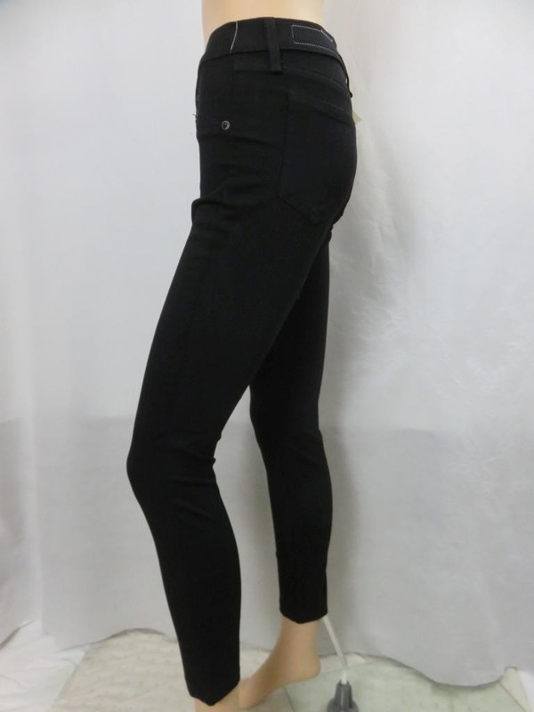 NEW Rag & Bone Jeans Black Plush Legging Cotton Blend Size 26 NWT $187