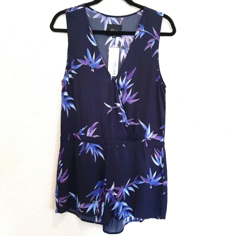 NEW Rails Size X-Small Navy Romper Shorts w/Bamboo Pattern