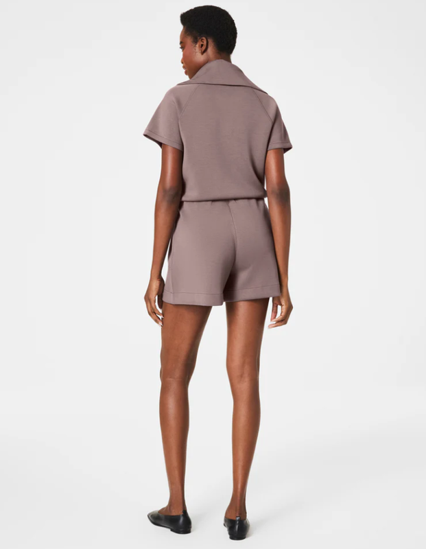NEW SALE SPANX AirEssentials® Half-Zip Jumpsuit Smoke
