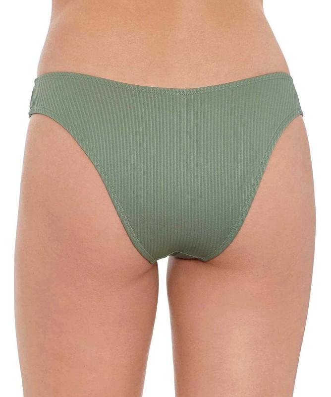 New Salt + Cove Juniors Ribbed Hipster Bikini Bottoms Olive Green Size L 1050H3