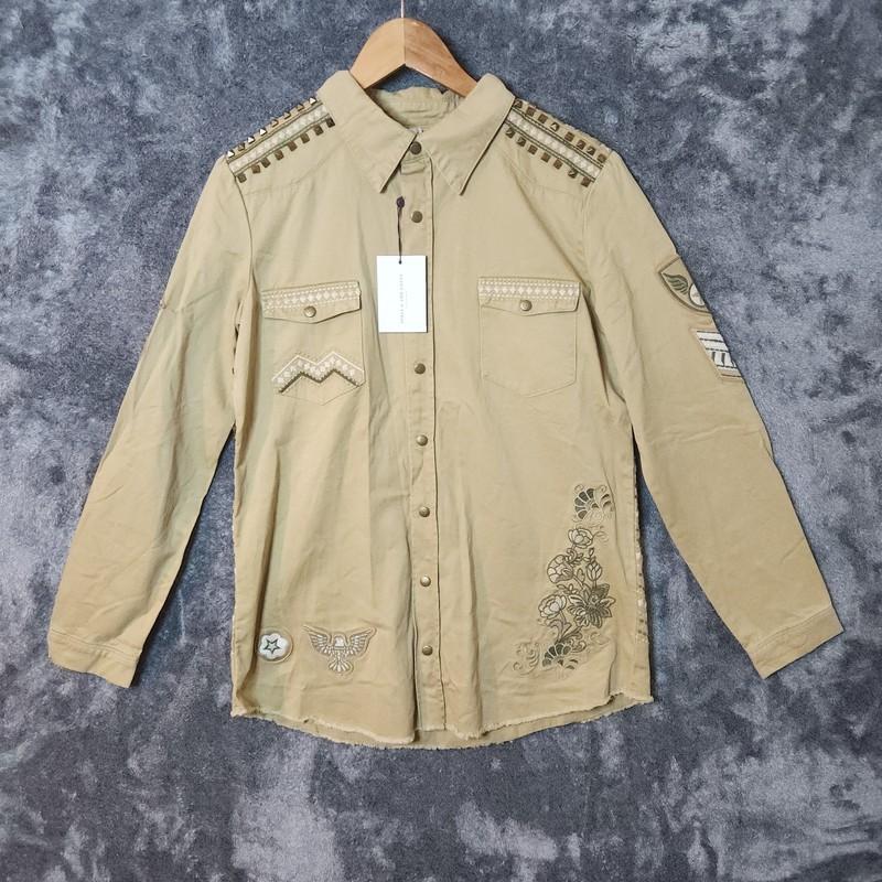 NEW Spell & The Gypsy Jacket Womens Medium The Wanderer Embroidered Military