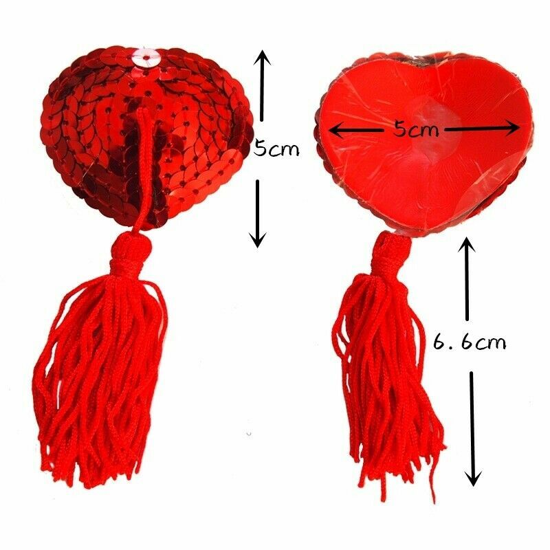 New Tassel Pasties Nipple Covers Stick On Breast Bra Lingerie Burlesque Tassle