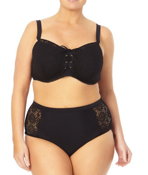 New Terra & Sky High Waist Bikini Crochet Bottom Tummy Control Sz 4X 28W - 30W