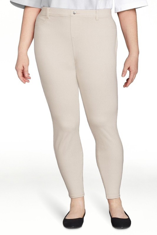 (NEW) Time And Tru High Rise Stretch Jegging XL Beige