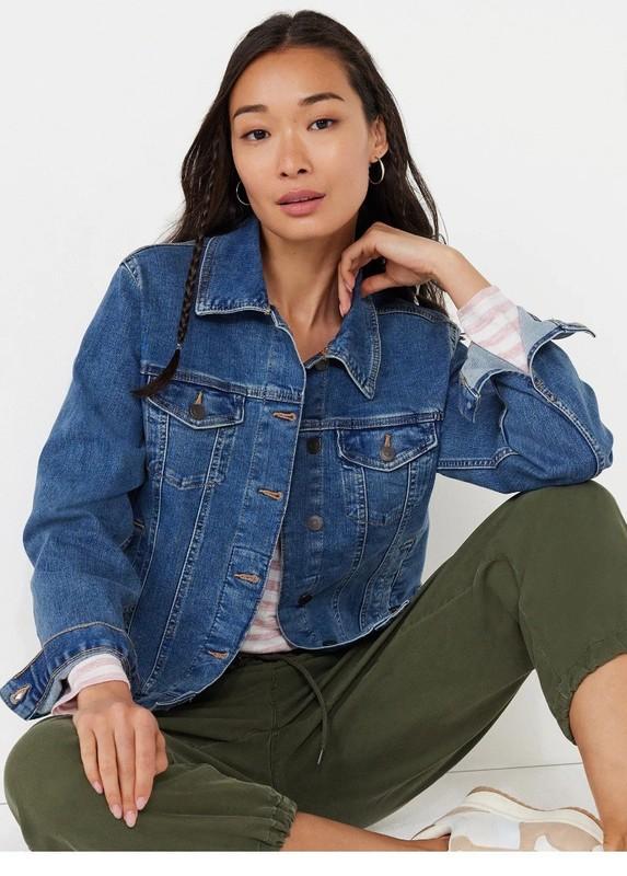 New Time and Tru Women’s Denim Blue Jean Jacket Size 22 XXXL Button Front NWT