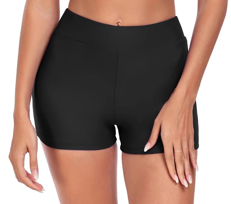New TIME & TRU Women’s Swim Bottom Plus Boy Shorts Black 2X 3X