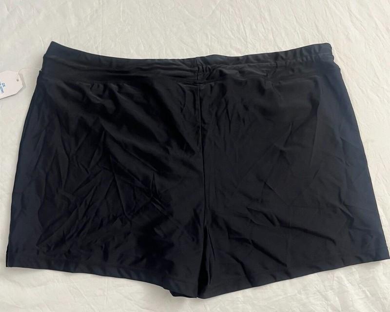New TIME & TRU Women’s Swim Bottom Plus Boy Shorts Black 2X 3X