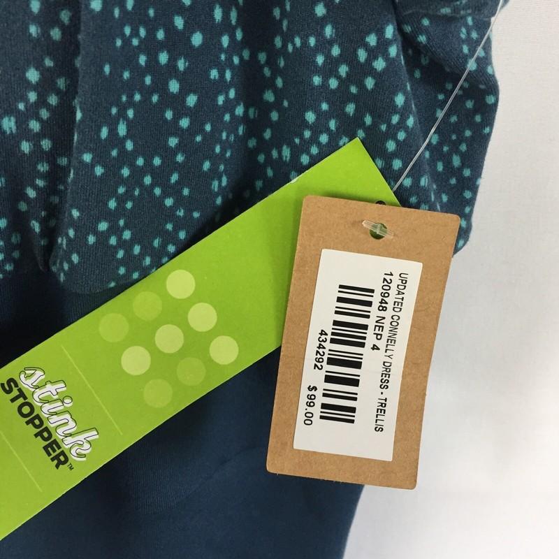 NEW Title Nine Updated Connelly Dress Activewear Size XL Built In Bra Blue