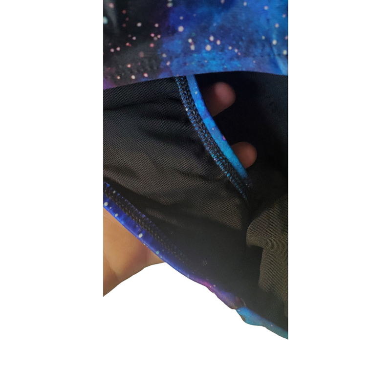 NEW Torrid 4 One Piece Swimsuit Galaxy Print Cut Out Mesh Padded Underwire