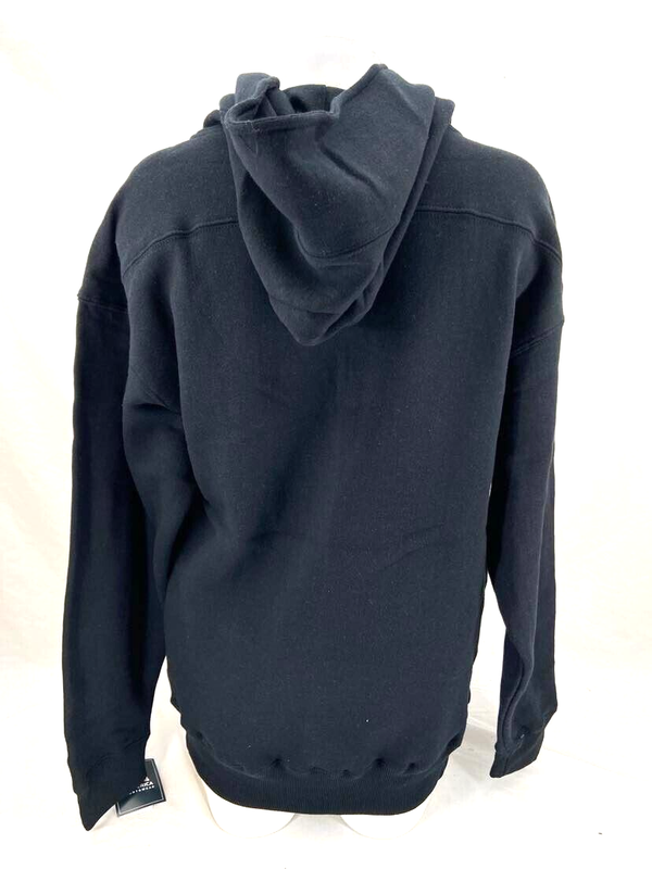 NEW US Military Veteran J. America LS Lace Up Black Hoodie Sweatshirt Women's L