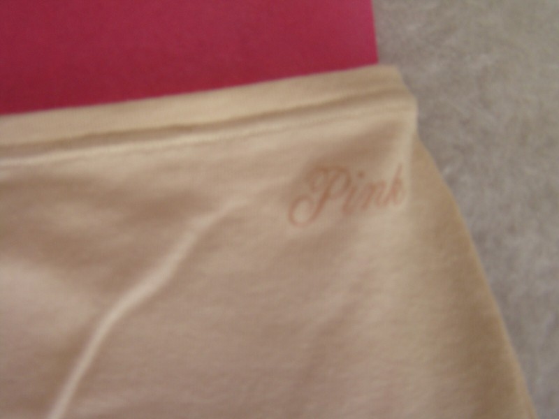 New Victoria’s Secret PINK Logo Natural Skin Tone Cotton Boyshort Panty