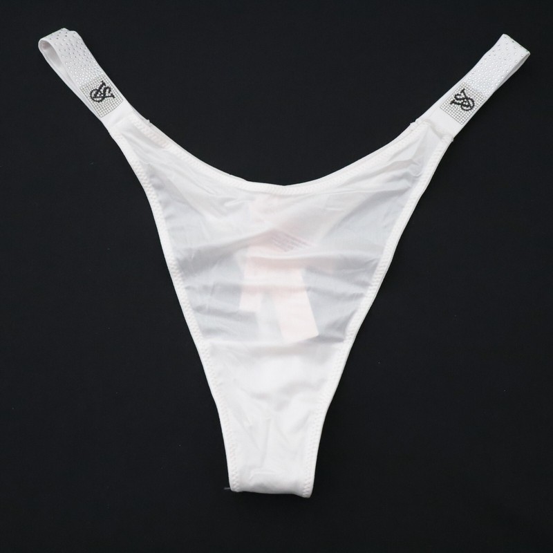 NEW Victoria's Secret Very Sexy Satin Scattered Shine Strap Thong Panty S L XL