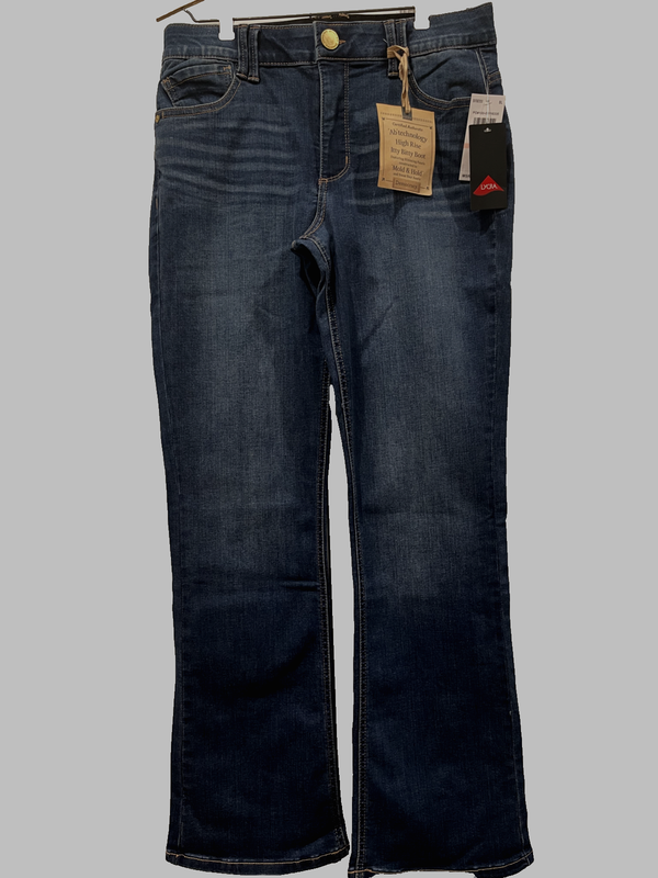 NEW w TAGS DEMOCRACY SIZE 6 HIGH RISE ITTY BITTY BOOT CUT BLUE DENIM JEANS