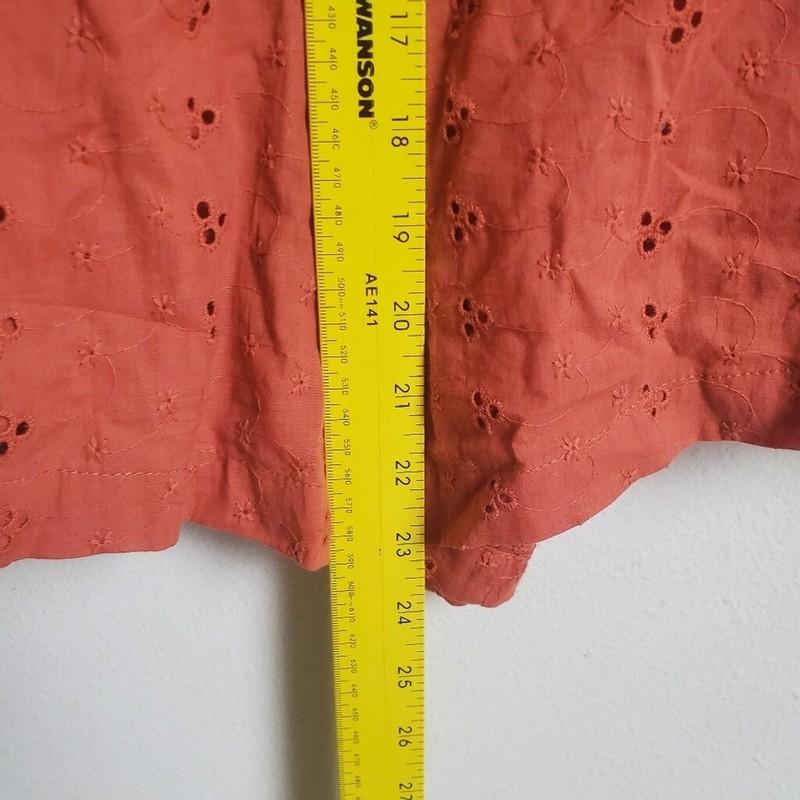New Wishlist Apparel Rust Orange Brick Sleeveless Romper Womens Size Medium