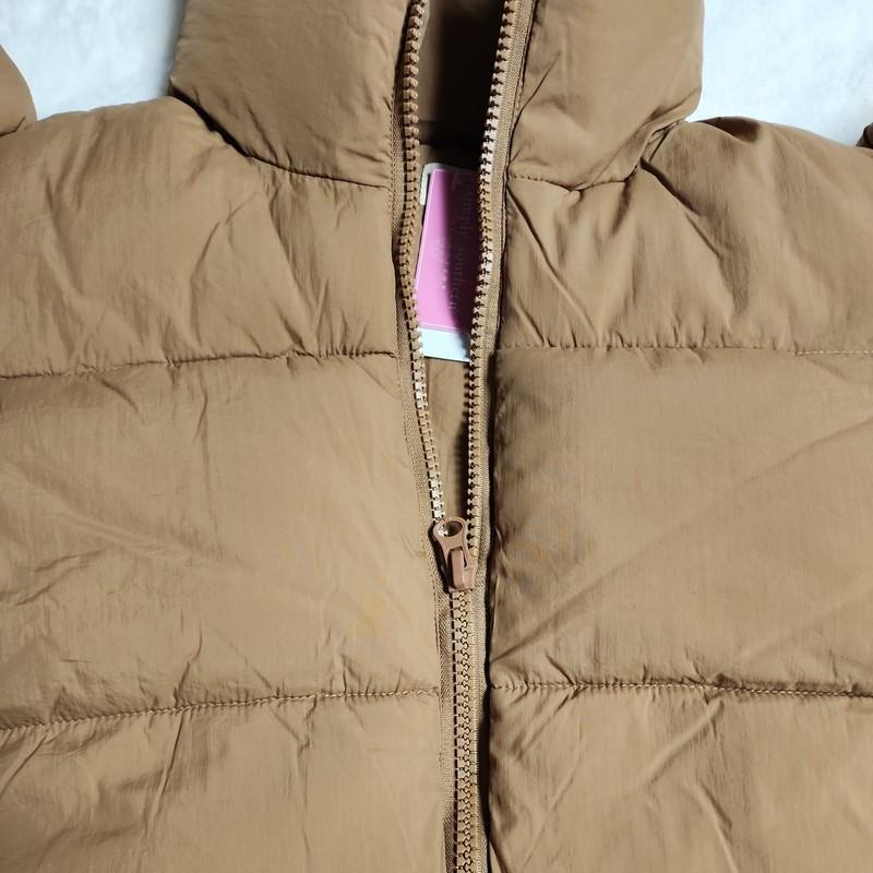 New With Tags XL/XXL Brown Simply Southern Puff Vest Zips With Pockets