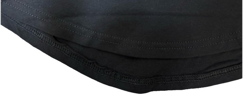New Women Juniors Solid Black Plain Tee Shirt T-Shirt Top Size Large L No Logo