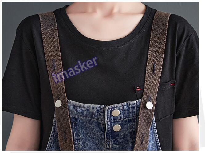New Women Loose Straps Bib Overall Denim Pants Casual Jumpsuit Playsuit Trousers