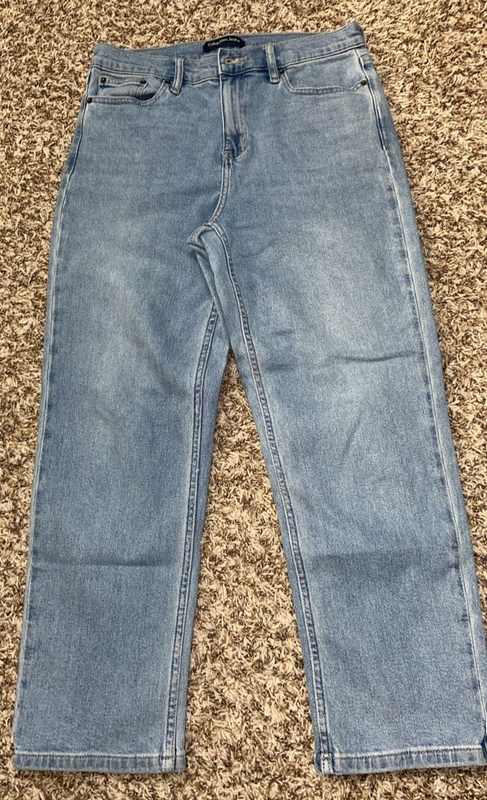 New Women’s Calvin Klein Wide Leg Jeans Size 10 Light Blue (E1/1)