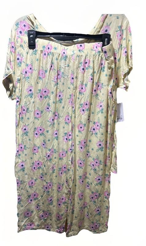 NEW Women's Croft And Barrow Sleepwear Pajama Set Size Large Nika Floral