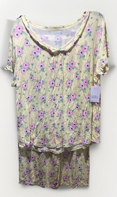 NEW Women's Croft and Barrow Sleepwear Pajama Set Size Large Nika Floral