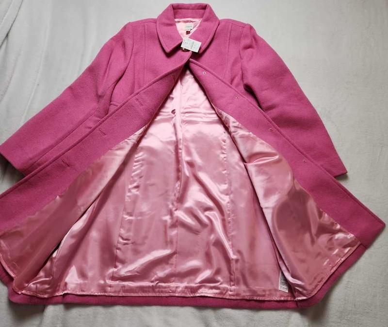 New Women's J Crew Factory Wool-blend Lady Day Coat In Dusty Bloom Pink