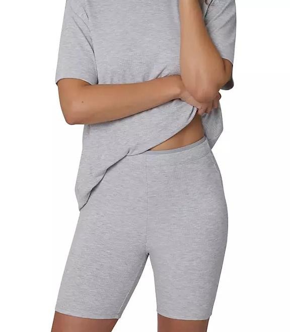 NEW WOMEN'S LOFT 2 PC SOFT KNIT BIKE SHORT SLEEP SET RIBBED OR SMOOTH VARIETY