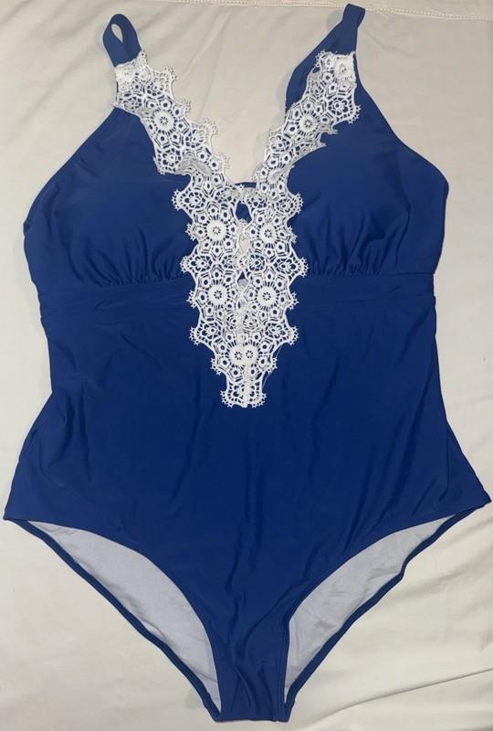New Women’s Royal Blue One Piece Bathing Suit - Size 22w
