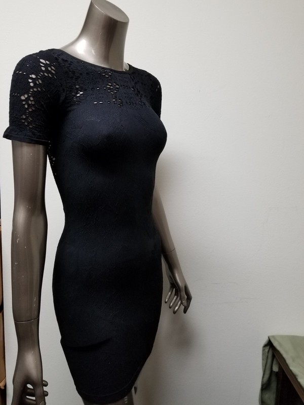 New Womens Bliss Fitted Bodycon Contour Mid Length Dress. 2 Colors To Choose
