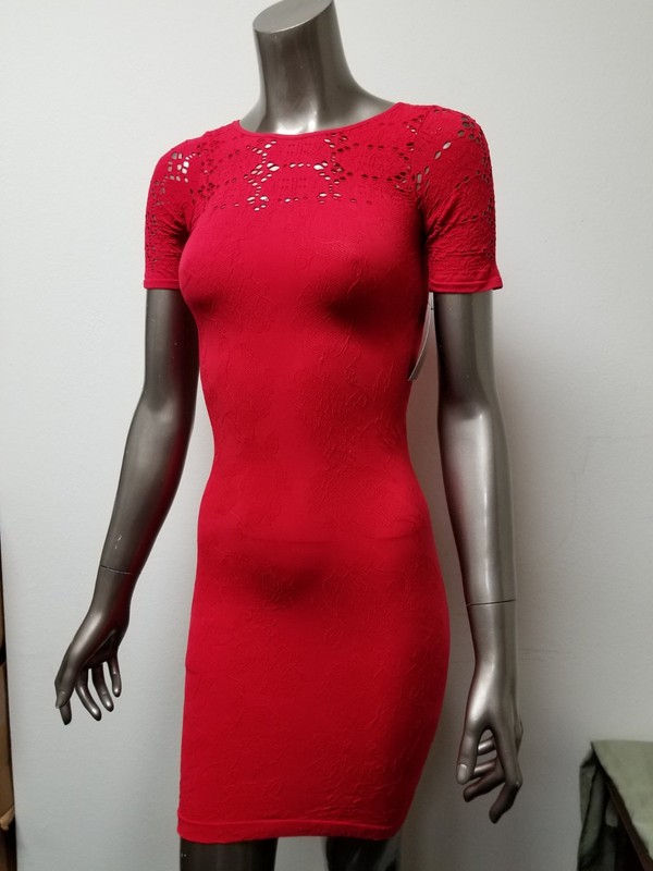 New Womens Bliss Fitted Bodycon Contour Mid Length Dress. 2 Colors To Choose