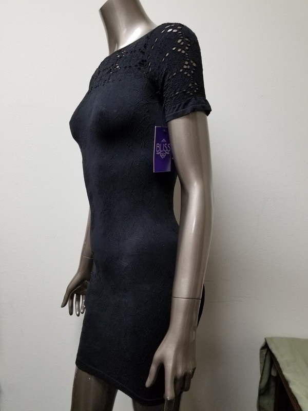 new womens bliss fitted bodycon contour mid length dress. 2 colors to choose