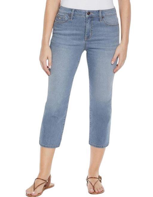 NEW WOMENS NINE WEST JEANS RELAXED LEG SOFT TOUCH DENIM CHRYSTIE CAPRI VARIETY