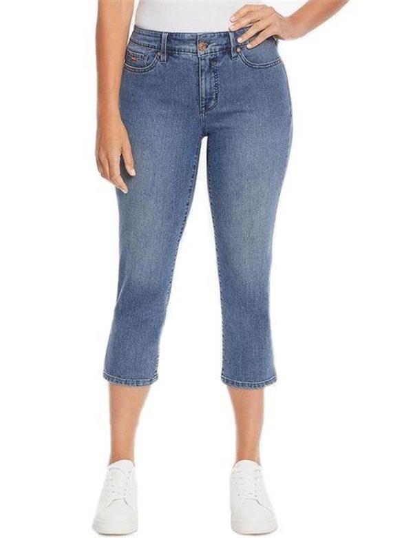 NEW WOMENS NINE WEST JEANS RELAXED LEG SOFT TOUCH DENIM CHRYSTIE CAPRI VARIETY