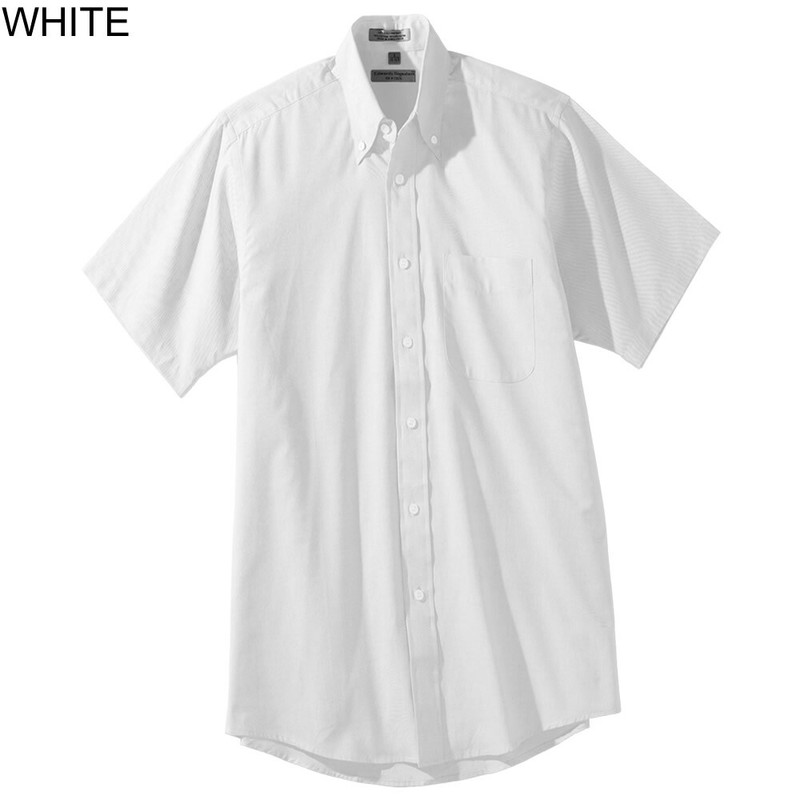 New XXS extra Small Womens Edwards White Oxford Button Short Sleeve Dress Shirt