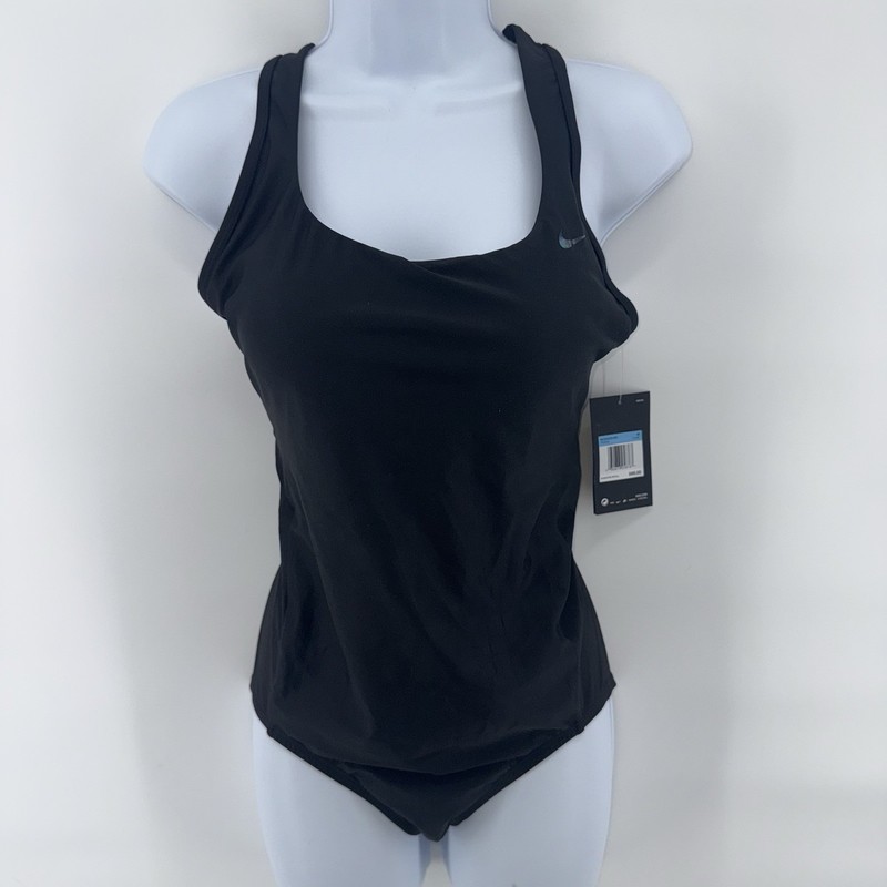 Nike Black Essential Crossback One Piece Swimsuit Medium Tjl18a