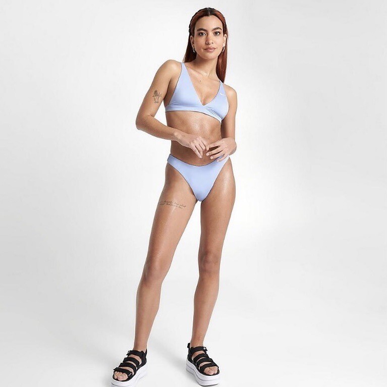 Nike Essentials Swim Bikini Bottoms Women's M Purple Cobalt Bliss Medium