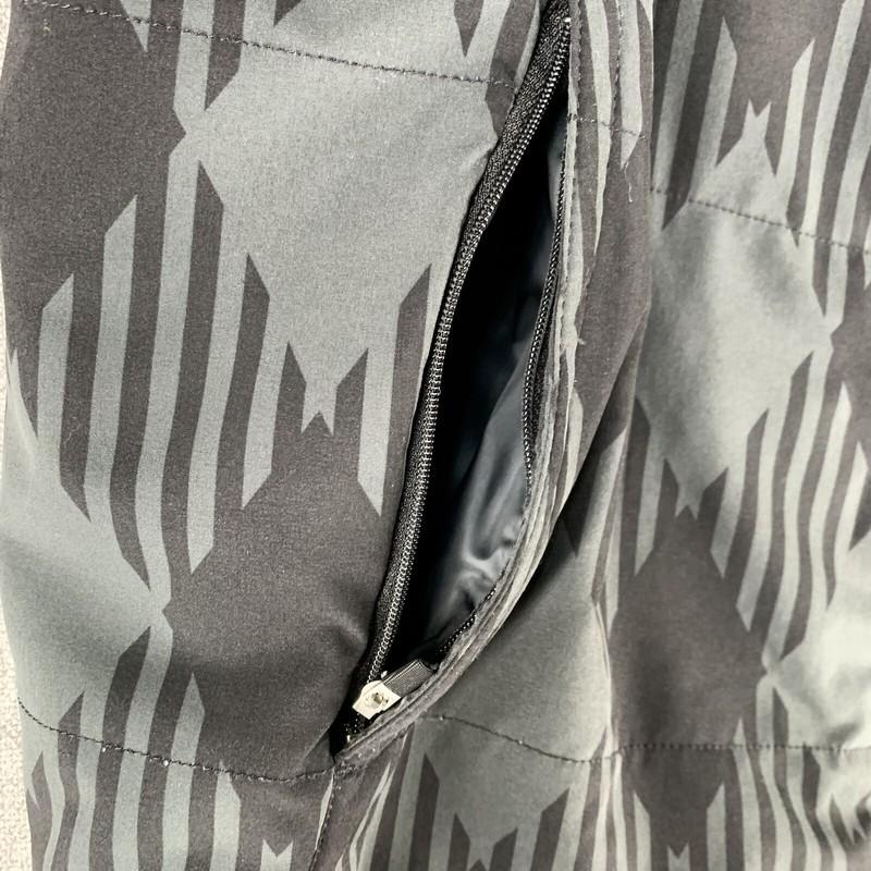Nike Golf Puffer Vest Coat Gray Black Jacket Diamond Graphic Women’s Size XL