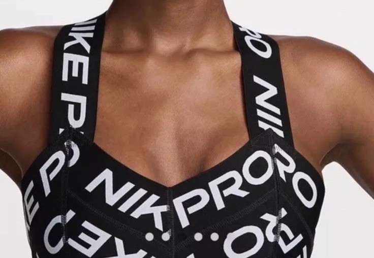 Nike Pro Women's S Bandage Dress Black White FZ6990-010