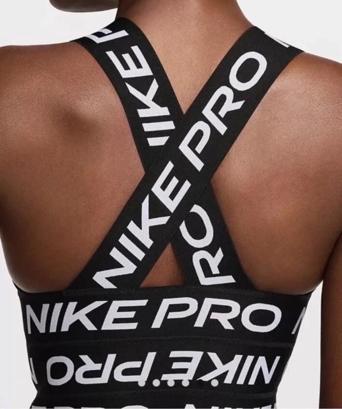 Nike Pro Women's S Bandage Dress Black White FZ6990-010