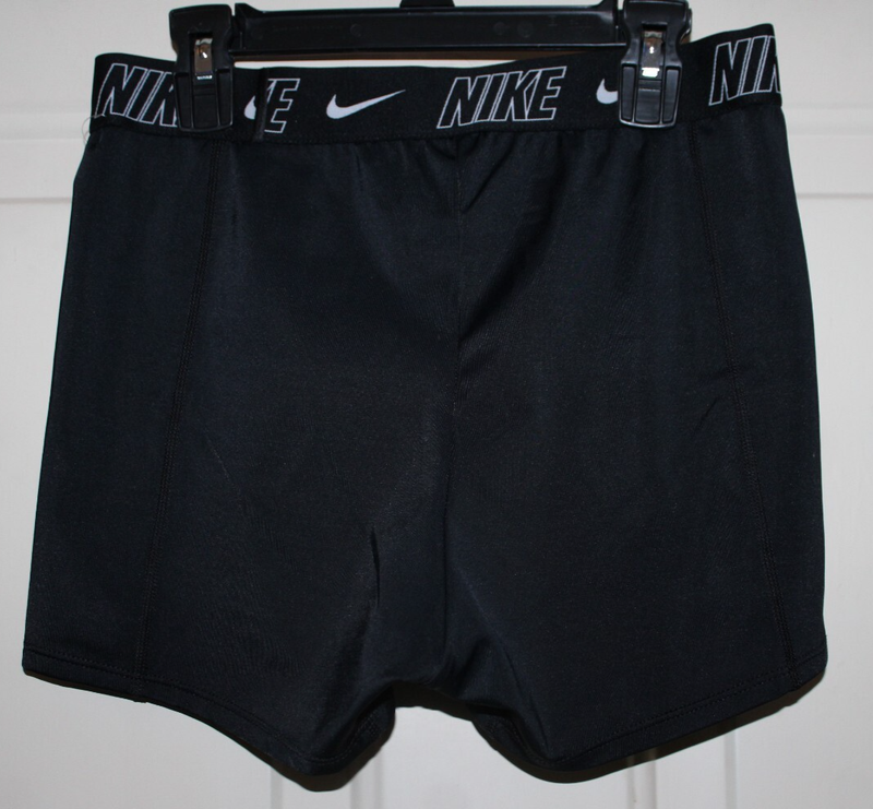 Nike Swim Fusion Logo Tape Women's Large 3" Kickshort Black NESSD187-001