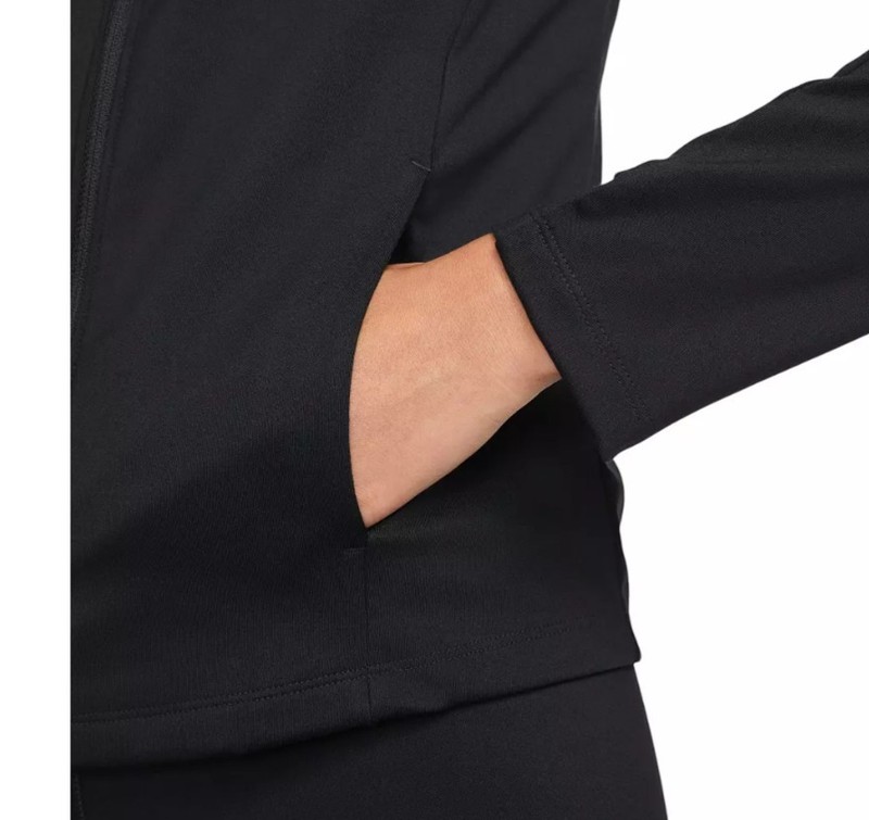 Nike Women's One Dri-Fit Full Zip Midlayer Jacket Sz Medium Black SHIP