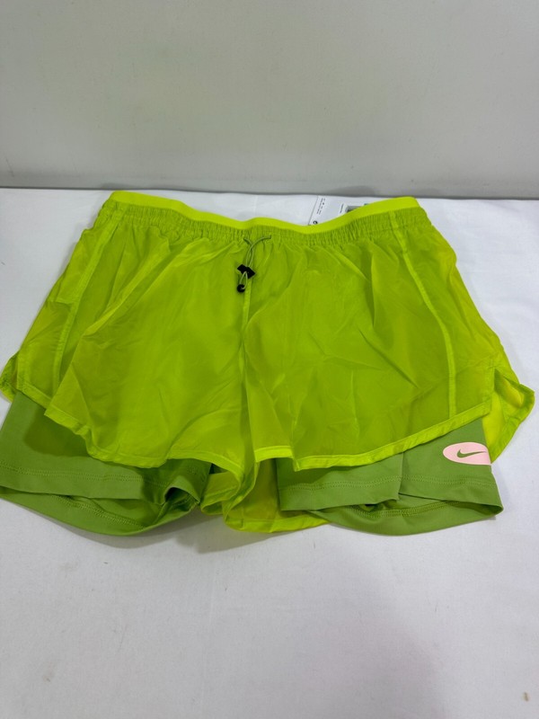 Nike Women’s Size Small Icon Clash Tempo Luxe Running Shorts in Green DM7739-321