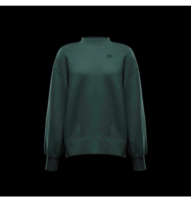 Nike Women’s Sportswear Tech Fleece Oversized Sweatshirt Green FV8041-338 M