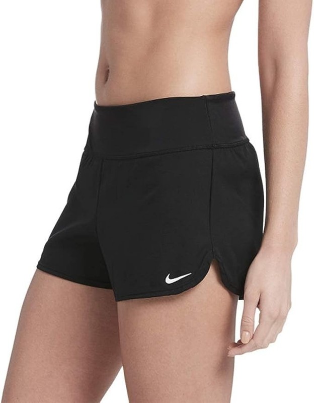 Nike Women's Standard Solid Element Swim Boardshort Black Size L